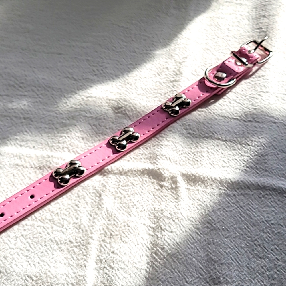 SMALL Bone Decor DOG Pet Collar